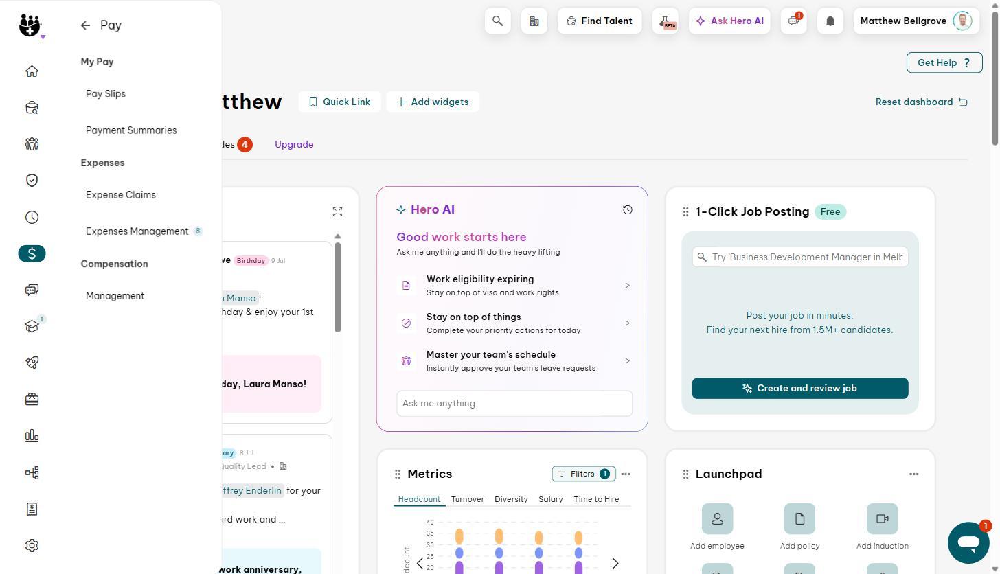 Employment Hero pay module