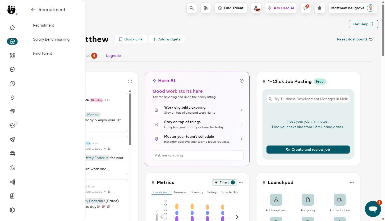 Employment Hero recruitment module